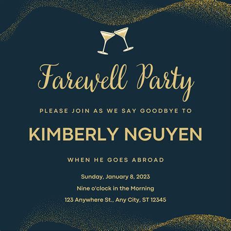 invitation for farewell party|farewell party invitations template.